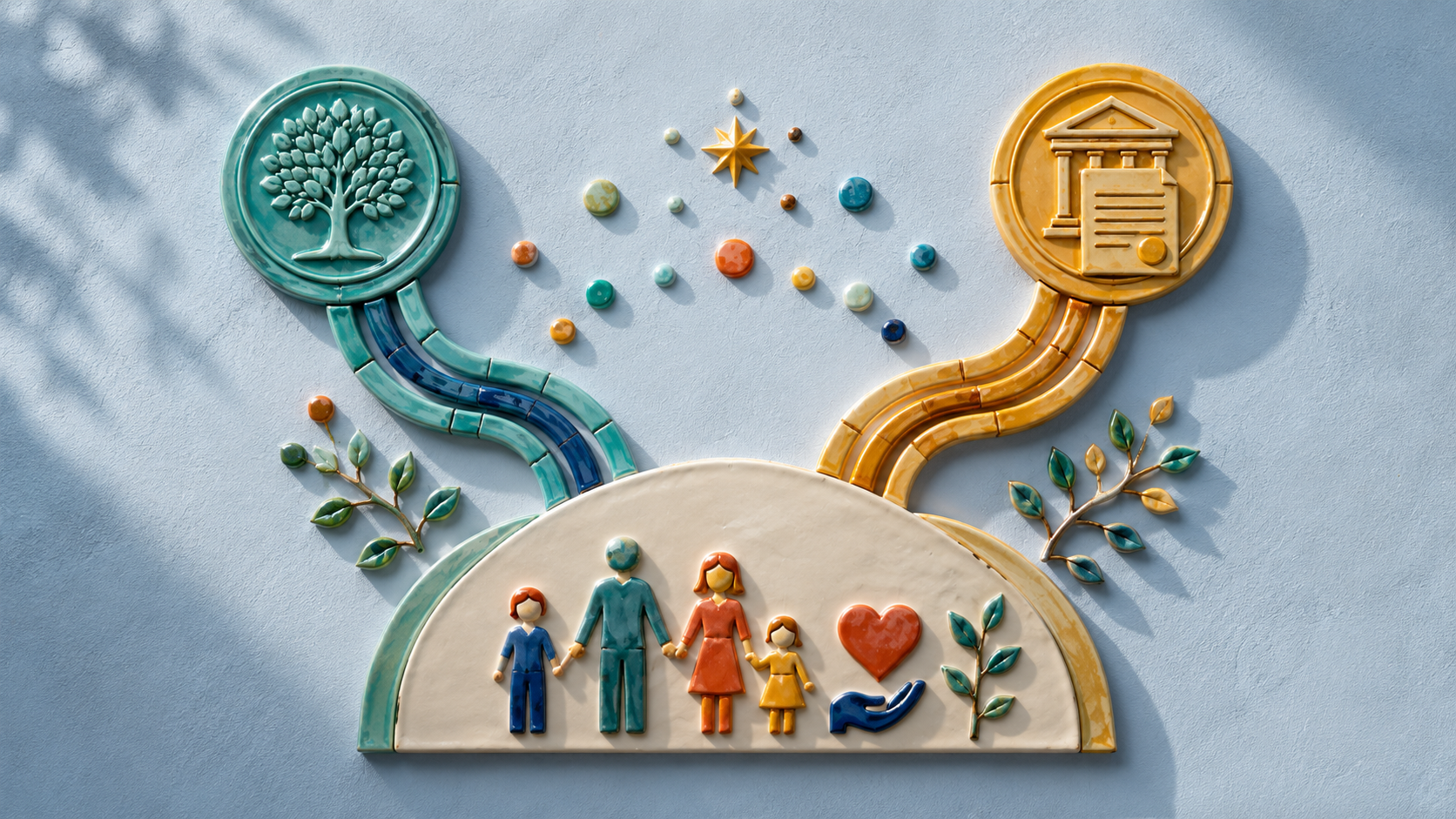 A visual showing beneficiary choices coordinated across an estate plan.