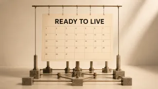 A calendar supported by the connected parts of retirement readiness.