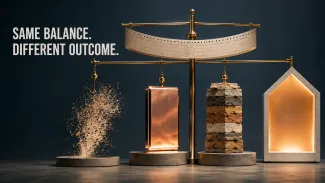 A sculptural balance transforms unused sick leave into forfeiture, payment, pension service, or continued-benefit credit.