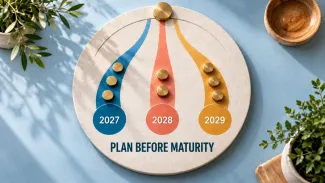 An overhead planning surface stages accumulated value across 2027, 2028, and 2029 before maturity.