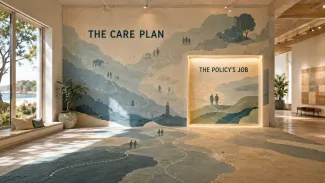 A planning gallery places an insurance policy inside a broader long-term-care plan.
