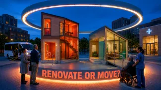 Two realistic housing paths compare renovation with moving.