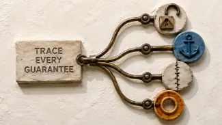 A ceramic relief traces one personal guarantee to release, replacement, payoff, or continuing exposure.